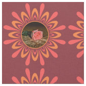 Gestormd Sun/Flower Pattern met UW FOTO-fabric Stof (Close Up)