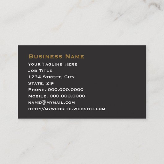 Gestormde automatische detailverf automatisch in d visitekaartje (Achterkant)