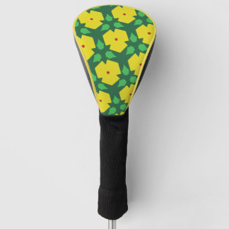 Gestormde bloemen golfheadcover