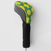 Gestormde bloemen golfheadcover (Schuin)