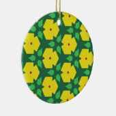 Gestormde bloemen keramisch ornament (Rechts)