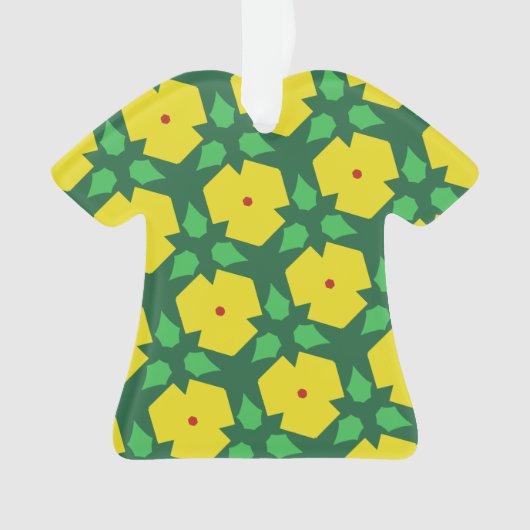 Gestormde bloemen ornament (voorkant)