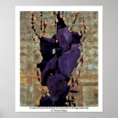 Gestormde bloemen poster (Voorkant)