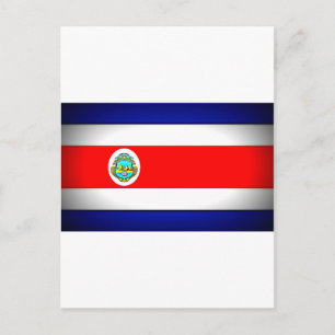 Gestormde Costa Rica-vlag Briefkaart