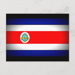 Gestormde Costa Rica-vlag Briefkaart