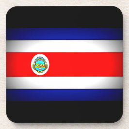 Gestormde Costa Rica-vlag Drankjes Onderzetter
