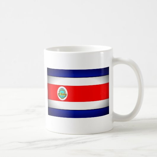 Gestormde Costa Rica-vlag Koffiemok (Rechts)