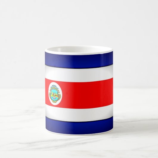 Gestormde Costa Rica-vlag Koffiemok (Center)