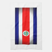Gestormde Costa Rica-vlag Theedoek (Verticaal)
