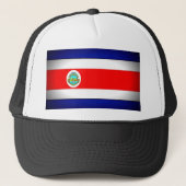 Gestormde Costa Rica-vlag Trucker Pet (Voorkant)