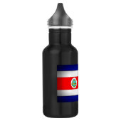 Gestormde Costa Rica-vlag Waterfles (Links)