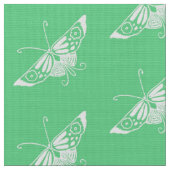 Gestormde Deco Butterfly, Mint Green Stof (Close Up)