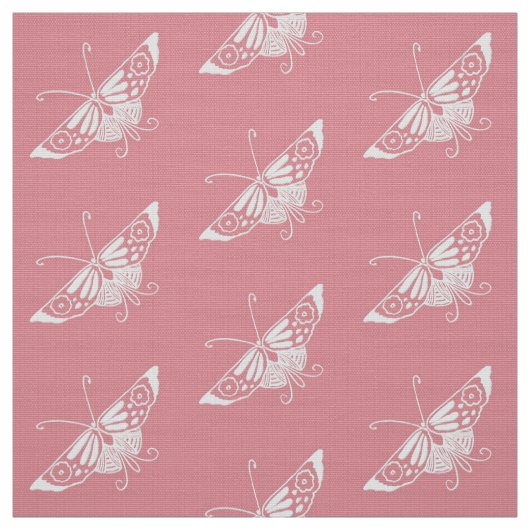 Gestormde Deco Butterfly, Shell Pink Stof (Swatch)