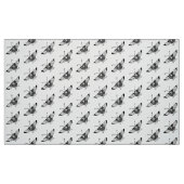 Gestormde Deco Butterfly, zwart en wit Stof (Fat Quarter)