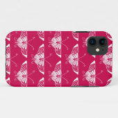 Gestormde Deco-vlinder - fuchsia roze Case-Mate iPhone Case (Achterkant (horizontaal))