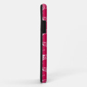Gestormde Deco-vlinder - fuchsia roze Case-Mate iPhone Case (Achterkant/rechts)