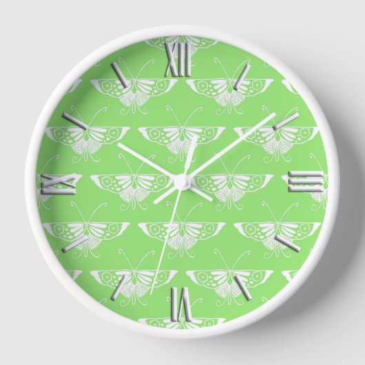 Gestormde Deco-vlinder - kalkgroen (Voorkant)