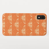 Gestormde Deco-vlinder - koraal sinaasappel Case-Mate iPhone Case (Achterkant (horizontaal))