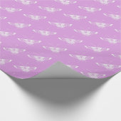 Gestormde Deco-vlinder - lichte orchidee Cadeaupapier (Hoek)