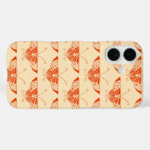 Gestormde Deco-vlinder - mandarijnensinaasappel Case-Mate iPhone Case (Achterkant (horizontaal))