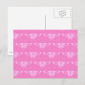 Gestormde Deco-vlinder - orchidee roze Briefkaart (Voorkant / Achterkant)