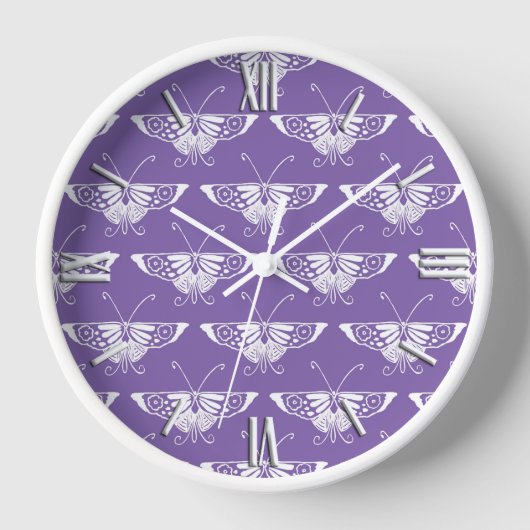 Gestormde Deco-vlinder - stoffig lila (Voorkant)