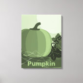 Gestormde groene pompoennaherfstcanvas afdrukken (Voorkant)