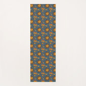 Gestormde hand Drawn Boho Sun Moon Stars Blue Yogamat (Voorkant)