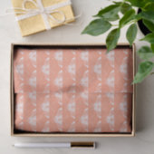 Gestormde Kunstdeco-vlinder - koraal sinaasappel Tissuepapier (Geschenk)