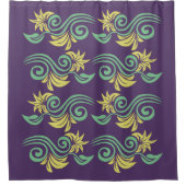 Gestormde Natuur-Geïnspireerd aangepast douchegord Douchegordijn (Voorkant)