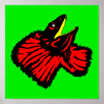 Gestormde Neon Red Frilled-nekhagedis