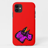 Gestormde neonroze nekhagedis Case-Mate iPhone case (Achterkant)