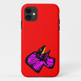 Gestormde neonroze nekhagedis Case-Mate iPhone case