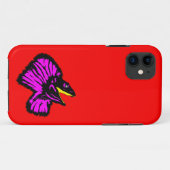 Gestormde neonroze nekhagedis Case-Mate iPhone case (Achterkant (horizontaal))