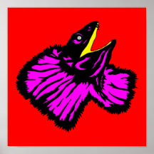 Gestormde neonroze nekhagedis