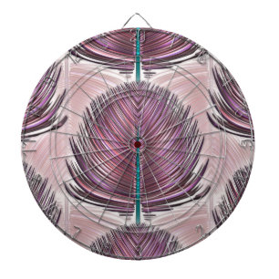 Gestormde pacockdoether - roze dartbord