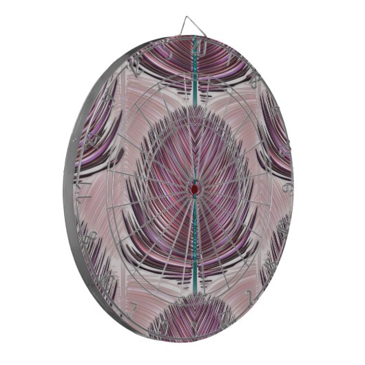 Gestormde pacockdoether - roze dartbord (Voorkant Links)