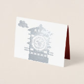 Gestormde palanquin Chinese Rat Year 2020 Luxury G Folie Kaarten (Voorkant)