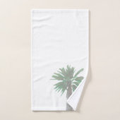 Gestormde palmboom Pastel Green Tropical Bad Handdoek (Handdoek)