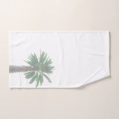 Gestormde palmboom Pastel Green Tropical Bad Handdoek (Handdoek)