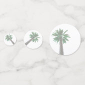 Gestormde palmboom Pastel Green Tropical Confetti (Voorkanten)