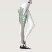 Gestormde palmboom Pastel Green Tropical Leggings (Rechts)