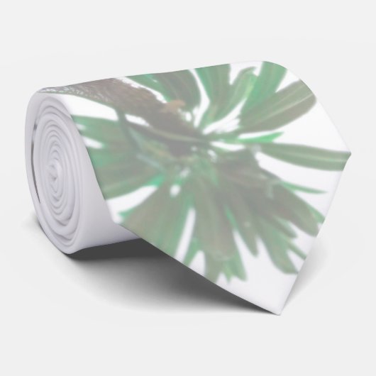 Gestormde palmboom Pastel Green Tropical Stropdas (Opgerold)