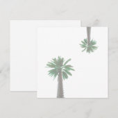 Gestormde palmboompastel met groene tropische plat (Voorkant / Achterkant)