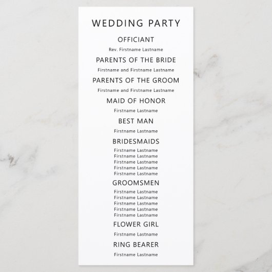 Gestormde peacock Feather Modern Wedding Programmakaart (Achterkant)