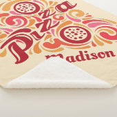 Gestormde Pizza aangepaste naam werpt dekens (3/4)