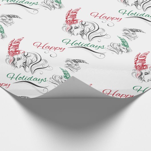 Gestormde Prettige feestdagen Cadeaupapier (Hoek)