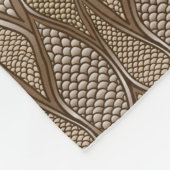 Gestormde slangenhuid fleece deken (Hoek)