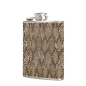 Gestormde slangenhuid heupfles (Links)