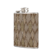 Gestormde slangenhuid heupfles (Links)